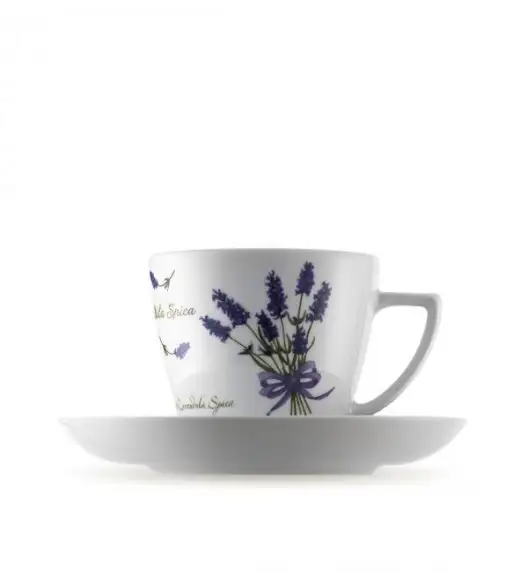 WYPRZEDAŻ! LUBIANA LAWENDA 5979 Zestaw 6 spodków 17,5 cm do filiżanek 350 ml / porcelana