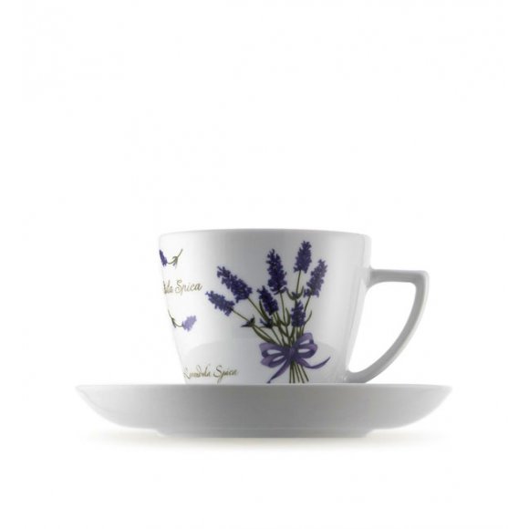 WYPRZEDAŻ! LUBIANA LAWENDA 5979 Zestaw 6 spodków 17,5 cm do filiżanek 350 ml / porcelana