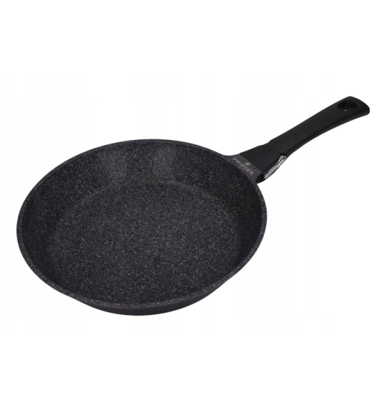 ZWIEGER BLACK STONE CONNECT Patelnia 28 cm z odczepianą rączką | GREBLON C3 GRANITE non-stick