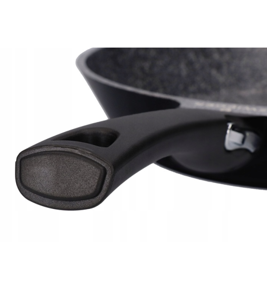 ZWIEGER BLACK STONE CONNECT Patelnia 28 cm z odczepianą rączką | GREBLON C3 GRANITE non-stick