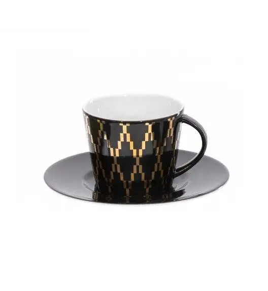 WYPRZEDAŻ! KUTAHYA TOLEDO 12 Komplet dwóch filiżanek ze spodkami 200 ml / porcelana