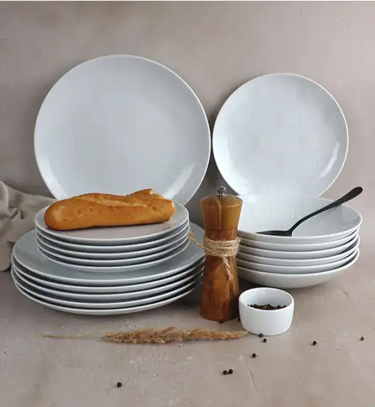 WYPRZEDAŻ! LUBIANA BOSS KERAJET | 041 ONION | Zestaw 12 talerzy dla 6 osób | N011