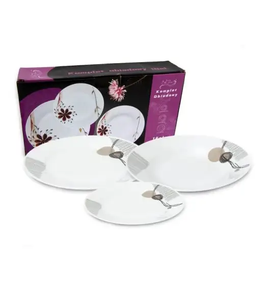 WYPRZEDAŻ! BELLA FIORE AR-53 Komplet 6 talerzy głębokich / porcelana