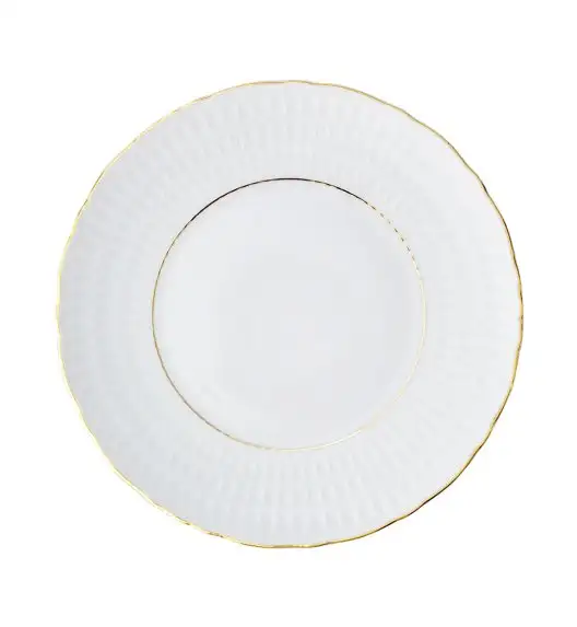 WYPRZEDAŻ! ĆMIELÓW SOFIA 3604 ZŁOTA LINIA Komplet 2 talerzy dla 1 osób / porcelana