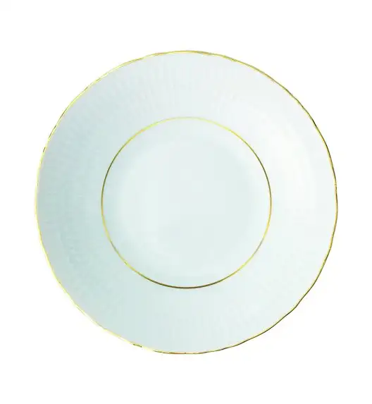 WYPRZEDAŻ! ĆMIELÓW SOFIA 3604 ZŁOTA LINIA Komplet 2 talerzy dla 1 osób / porcelana