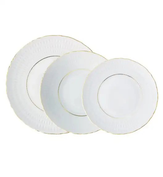 WYPRZEDAŻ! ĆMIELÓW SOFIA 3604 ZŁOTA LINIA Talerz obiadowy / porcelana