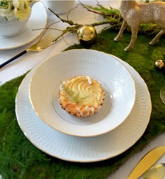 WYPRZEDAŻ! ĆMIELÓW SOFIA 3604 ZŁOTA LINIA Talerz obiadowy / porcelana