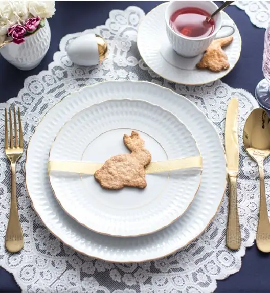 WYPRZEDAŻ! ĆMIELÓW SOFIA 3604 ZŁOTA LINIA Talerz obiadowy / porcelana