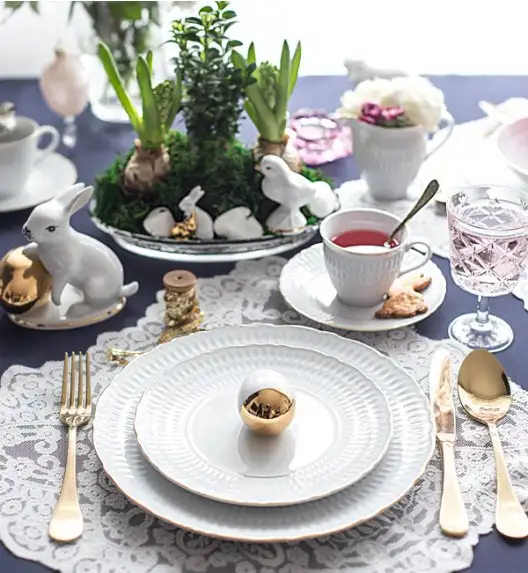 WYPRZEDAŻ! ĆMIELÓW SOFIA 3604 ZŁOTA LINIA Talerz obiadowy / porcelana