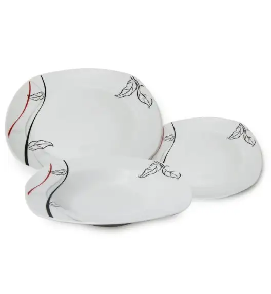 WYPRZEDAŻ! BELLA FIORE AR-58 Komplet 4 talerzy dla 2 osób / porcelana