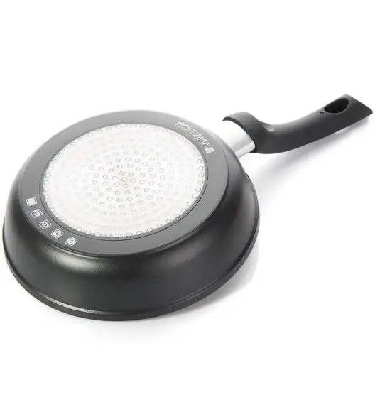 AMBITION MAGNAT Patelnia z pokrywką / Ø 20 cm / aluminium, szkło