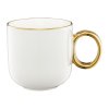 AMBITION ROYAL Kubek 380 ml / biały ze złotym zdobieniem 