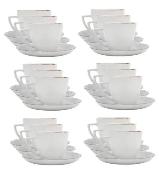 LUBIANA BOSS KERAJET | 101 KJ RAYADO 2 | Komplet filiżanka 350 ml + spodek 17,5 cm | 18 os | 36 el | 9015