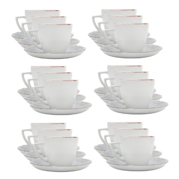 LUBIANA BOSS KERAJET | 101 KJ RAYADO 2 | Komplet filiżanka 350 ml + spodek 17,5 cm | 18 os | 36 el | 9015