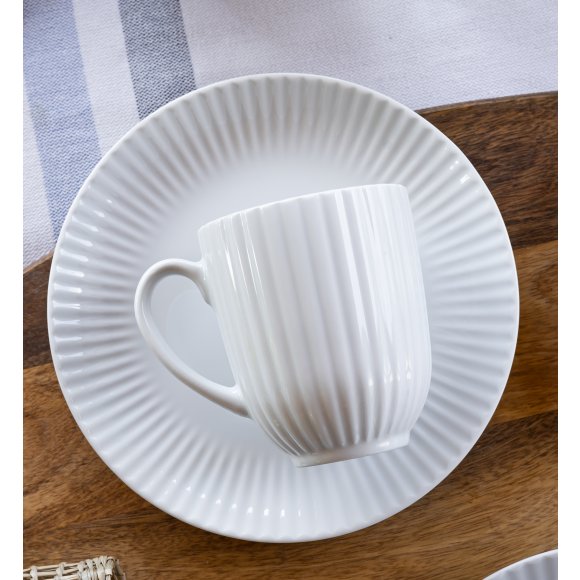 LUBIANA DAISY Kubek 350 ml | biała porcelana