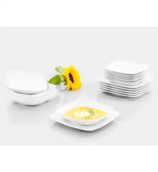 WYPRZEDAŻ! CHODZIEŻ AKCENT C000 BIAŁY Zestaw 2 talerzy obiadowych / porcelana