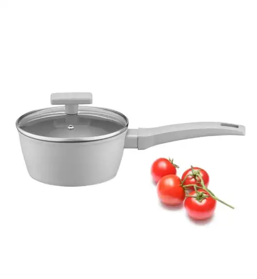 AMBITION GRIS Rondel z pokrywką 16 cm / 1,2 l / aluminium / z powłoką Qualum Basic