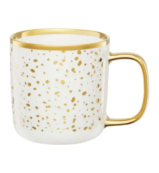 AMBITION ROYAL Kubek 370 ml / biały ze złotym zdobieniem 