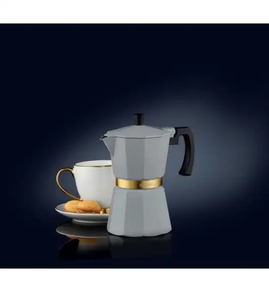 AMBITION ROYAL Kawiarka do kawy 300 ml / szara / aluminium 