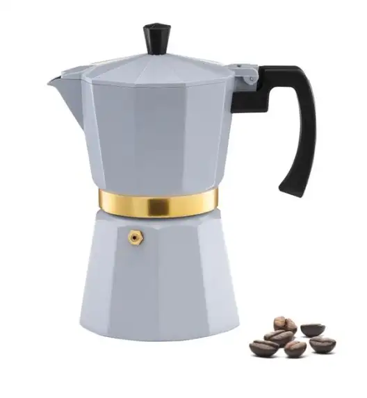 AMBITION ROYAL Kawiarka do kawy 300 ml / szara / aluminium 