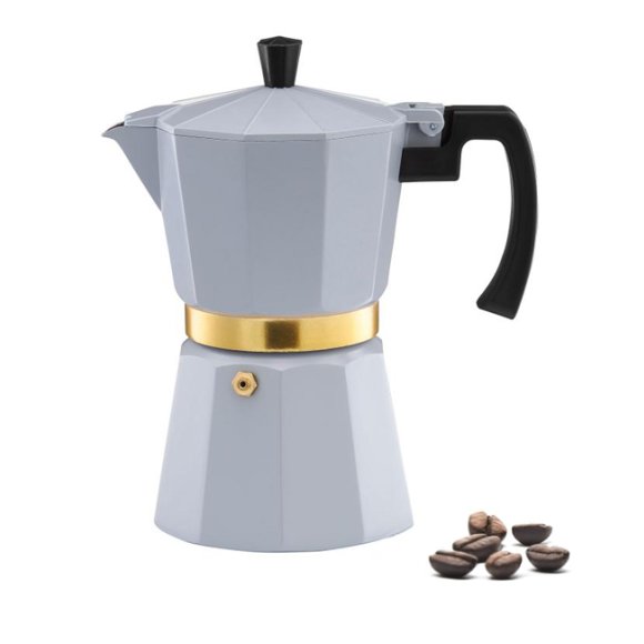 AMBITION ROYAL Kawiarka do kawy 300 ml / szara / aluminium 