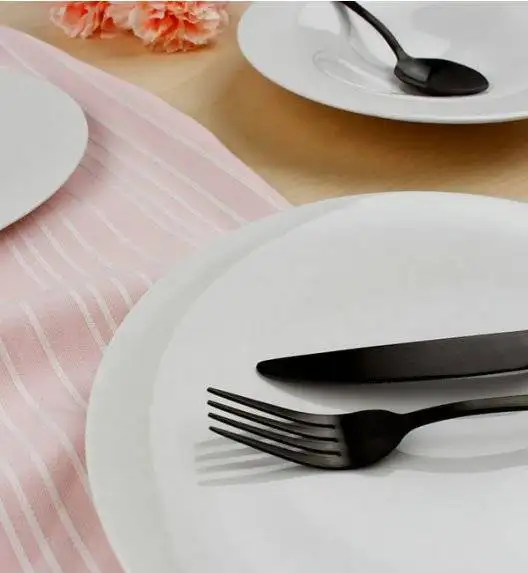 WYPRZEDAŻ! DOMINO A-E Komplet 10 talerzy dla 5 osób / porcelana