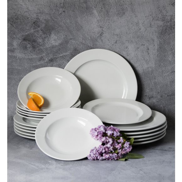 WYPRZEDAŻ! KAHLA K-A |3 15 20| Komplet 12 talerzy dla 3 osób / porcelana