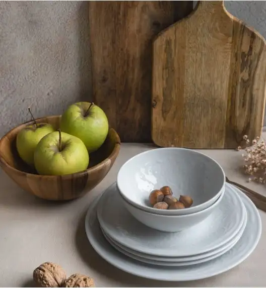 LUBIANA ORIENTAL | BIAŁY |  Salaterka 15 cm - 6 SZT. | porcelana luz 