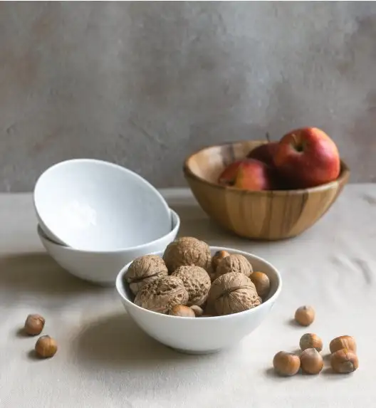 LUBIANA ORIENTAL | BIAŁY |  Salaterka 15 cm - 18 SZT. | porcelana luz 