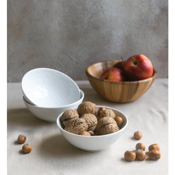 LUBIANA ORIENTAL | BIAŁY |  Salaterka 15 cm - 18 SZT. | porcelana luz 