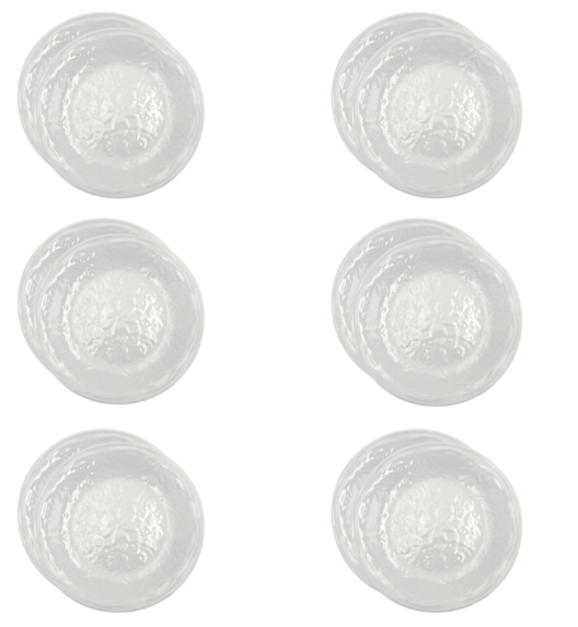 LUBIANA ORIENTAL | BIAŁY | Talerz deserowy 21 cm x 12 SZT. | porcelana luz 