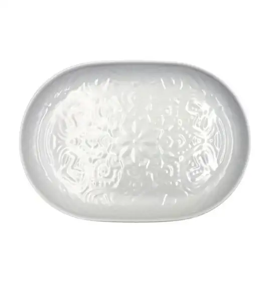 LUBIANA ORIENTAL | BIAŁY | Półmis owalny 28 cm | porcelana luz 
