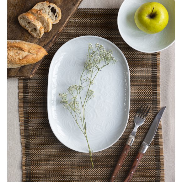 LUBIANA ORIENTAL | BIAŁY | Półmis owalny 28 cm - 6 SZT. | porcelana luz 