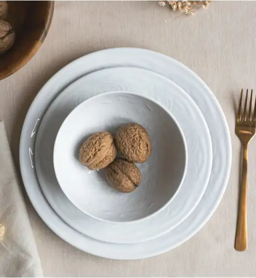 LUBIANA ORIENTAL | BIAŁY | Serwis obiadowy 6/18 el | porcelana