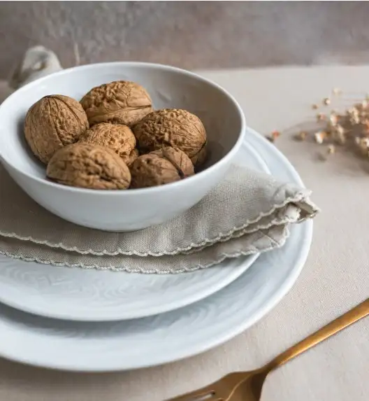 LUBIANA ORIENTAL | BIAŁY | Serwis obiadowy z półmisem 12/37 el  | porcelana