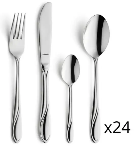 AMEFA WHISPER Sztućce UE 96 elementów dla 24 osób / stal nierdzewna / luzem