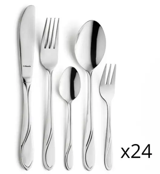 AMEFA WHISPER Sztućce UE 120 elementów dla 24 osób / stal nierdzewna / luzem