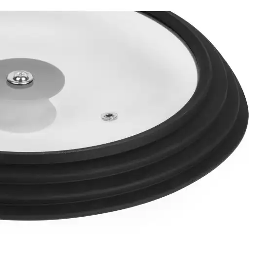 ZWIEGER BLACK STONE Zestaw garnków z pokrywkami 20, 24, 28 cm + Rondel 16 cm + Patelnie 20, 24, 28 cm + Brytfanna 40 cm + Pokrywki silikonowe TADAR