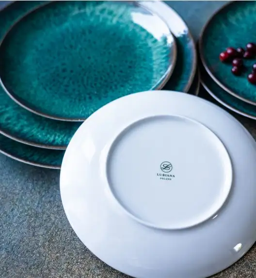 LUBIANA BOSS KERAJET COSMOS Serwis obiadowy 12/36 el | 9153 / 423 | zielony