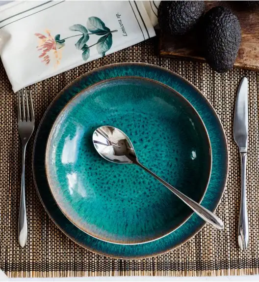 LUBIANA BOSS KERAJET COSMOS Serwis obiadowy 18/54 el | 9153 / 423 | zielony