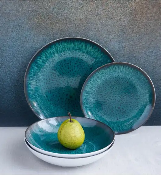 LUBIANA BOSS KERAJET COSMOS Serwis obiadowy 18/54 el | 9153 / 423 | zielony