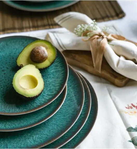 LUBIANA BOSS KERAJET COSMOS Serwis obiadowy 18/54 el | 9153 / 423 | zielony