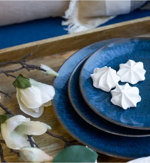 LUBIANA BOSS KERAJET COSMOS Serwis obiadowy 6/18 el | 9154 / 631 | niebieski