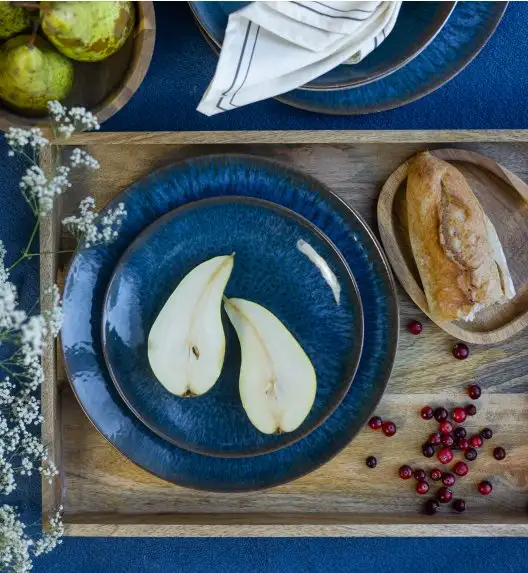 LUBIANA BOSS KERAJET COSMOS Serwis obiadowy 6/18 el | 9154 / 631 | niebieski