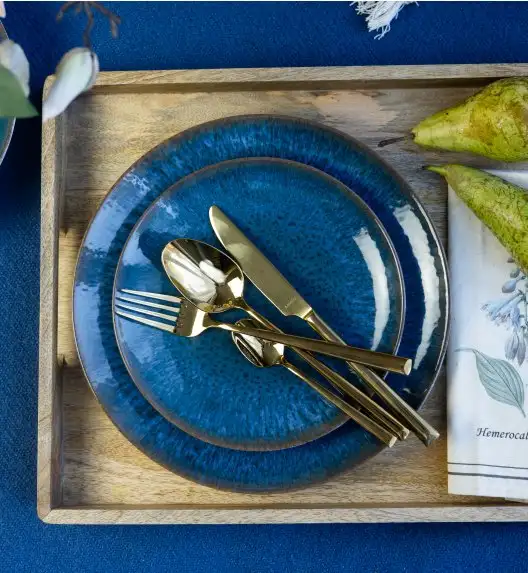 LUBIANA BOSS KERAJET COSMOS Serwis obiadowy 6/18 el | 9154 / 631 | niebieski