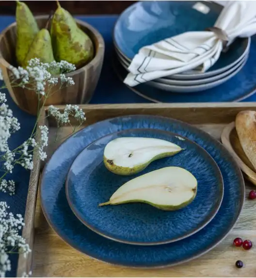 LUBIANA BOSS KERAJET COSMOS Serwis obiadowy 12/36 el | 9154 / 631 | niebieski