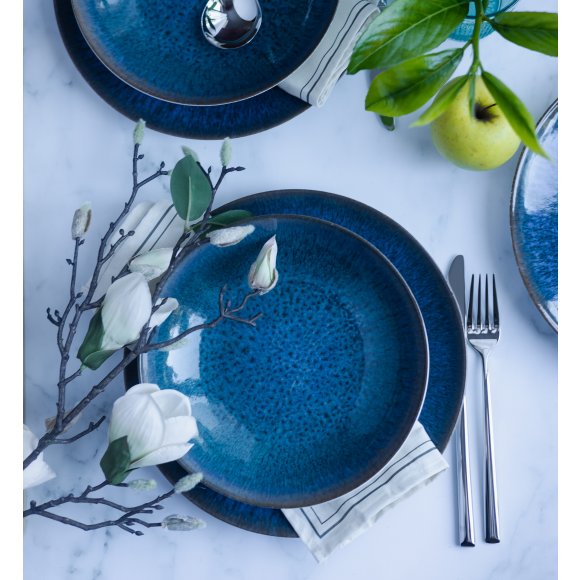 LUBIANA BOSS KERAJET COSMOS Serwis obiadowy 18/54 el | 9154 / 631 | niebieski