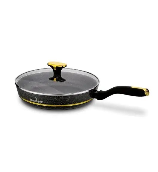 STARKE PRO GOLDEN MARBLE Zestaw garnków 10 el z pokrywkami / non-stick / indukcja