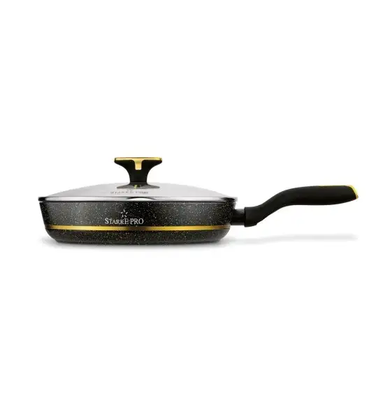 STARKE PRO GOLDEN MARBLE Zestaw garnków 10 el z pokrywkami / non-stick / indukcja