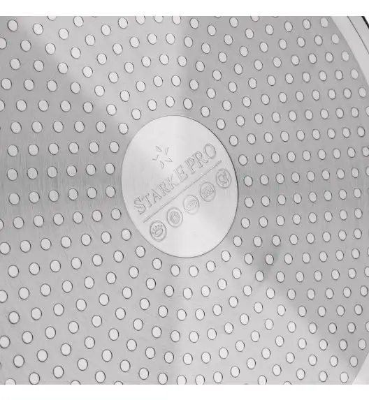 STARKE PRO GOLDEN MARBLE Zestaw garnków 10 el z pokrywkami / non-stick / indukcja